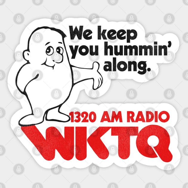 1320 WKTQ Pittsburgh Retro Defunct Radio Station Sticker by darklordpug